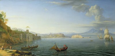 Veduta di Napoli, 1750 da Adrien Manglard